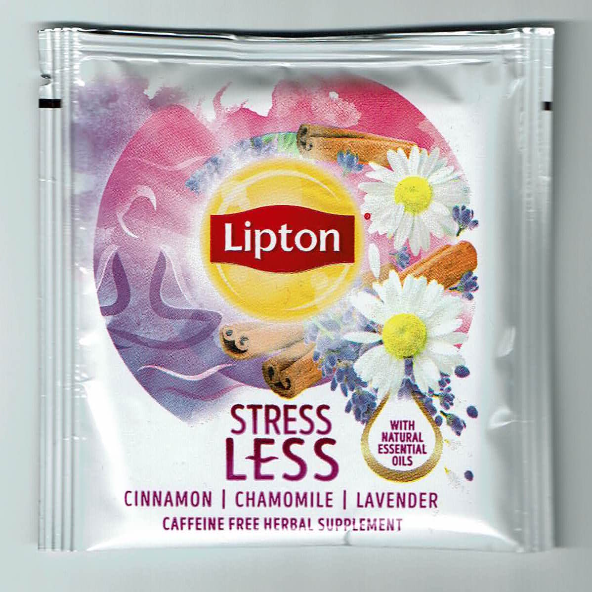 Lipton Stress Less Herbal Supplement Tea Bags Cinnamon, Chamomile, and  Lavender